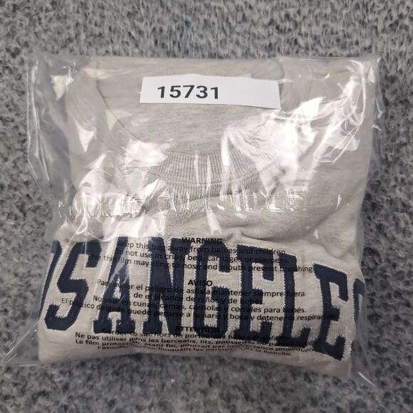 Los Angeles California Sweater Adult Large Gray Destination Pullover Embroidered - Picture 6 of 6